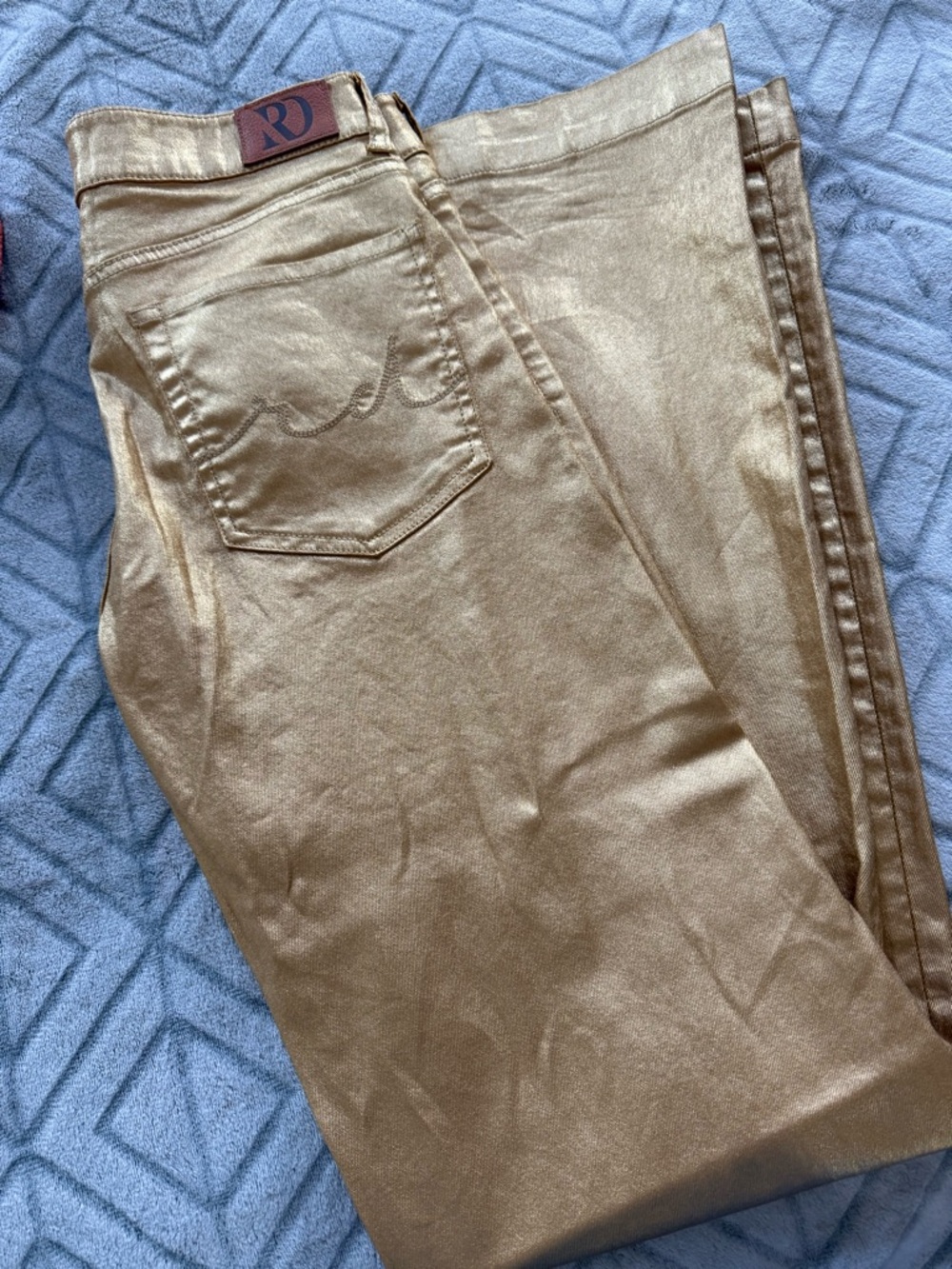 Gold Metallic Women’s Jeans - Ranch Dressn